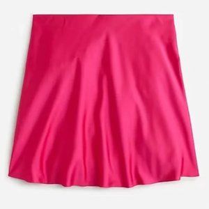 J.Crew Gwen Mini Slip Skirt in Sweet Fuchsia Sz L -- Never Worn
